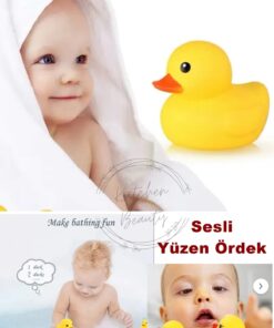 Alternative view of Kitchen Beauty Suda Yüzen Ses Çıkaran Vinil Sarı Ördek Banyo Oyuncağı Bebek Çocuk Banyo Ve Havuz Oyuncak