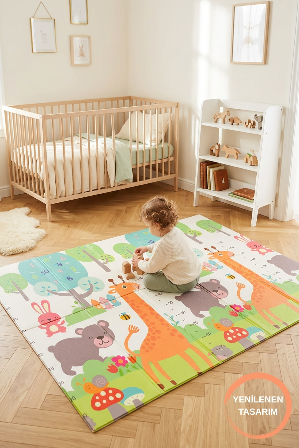 Decomia Home Çift Taraflı Katlanabilir Eğitici & Eğlenceli Çocuk Oyun Halısı Bebek Oyun Matı ( 150x200 cm )