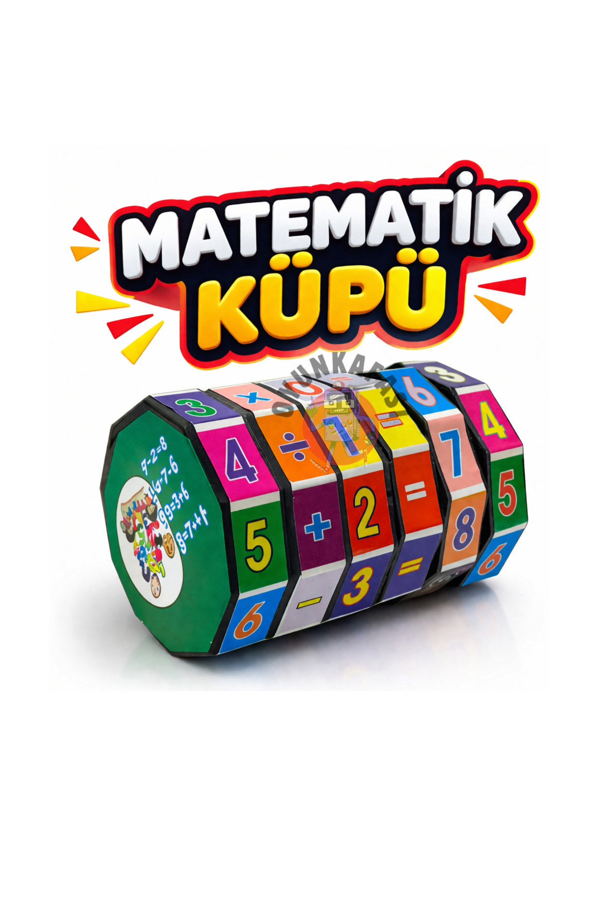 OYUNKAFASI Matematik Küpü 4 İşlem Eğitici Zeka Oyunu Çocuklar İçin Toplama Çıkarma Çarpma Bölme Oyuncağı