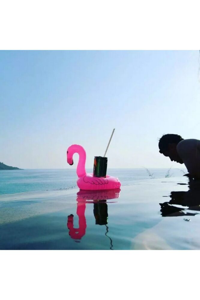 Şeker Ofisi Flamingo Deniz Yatağı Şişme Bardak Tutucu - Görsel 2