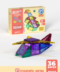 Go Toys Go Magnetic Series 36 Parça Manyetik Yapı Blokları Original - Mıknatıslı Manyetik Bloklar