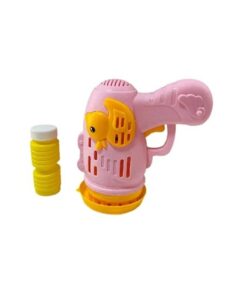Genel Markalar Duck Baloncuk Tabancası Köpük 23 Halkalı Pilli Baloncuk Köpük Tabancası - Duck Bubbles Gun Pembe - Görsel 3