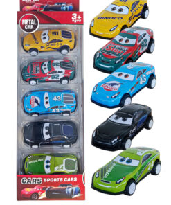 Brother Toys Cars Şimşek Mcqueen 5'li Metal Sürtmeli Araba Seti Sally Doc Hudson