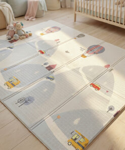 Decomia Home Çift Taraflı Katlanabilir Eğitici & Eğlenceli Çocuk Oyun Halısı Bebek Oyun Matı (150x200 cm)