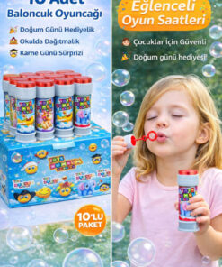 Alternative view of KAR TANESİ 10 Adet Baloncuk Tüpü Bubble Oyuncak – Okulda Dağıtmalık Doğum Günü ve Karne Günü Hediyelik
