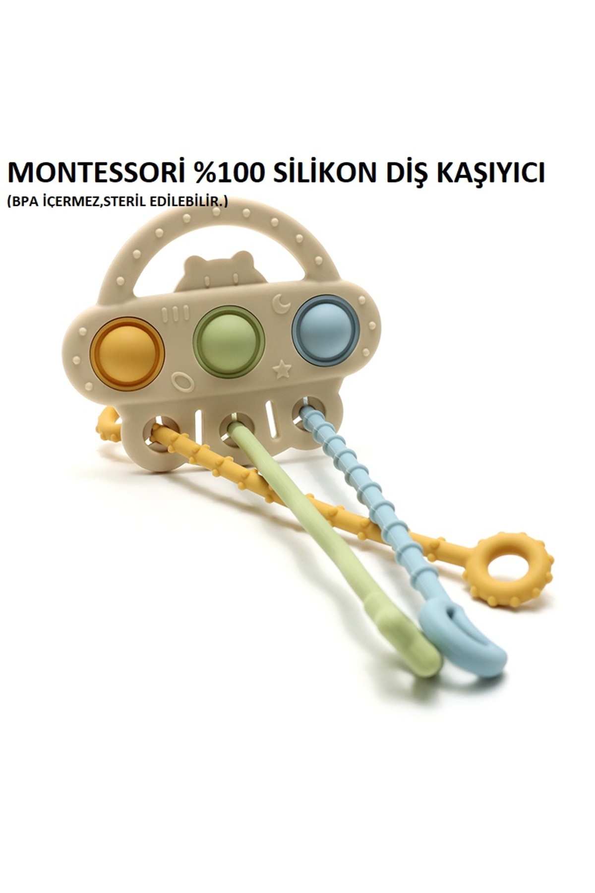 tutobaby Montessori 0 Silikon Diş Kaşıyıcı (BPA İÇERMEZ)
