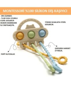 Alternative view of tutobaby Montessori 0 Silikon Diş Kaşıyıcı (BPA İÇERMEZ)