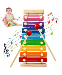 Alternative view of Circle Toys Eğitici Ahşap Ksilofon – 8 Tonlu Renkli Müzik Oyuncağı
