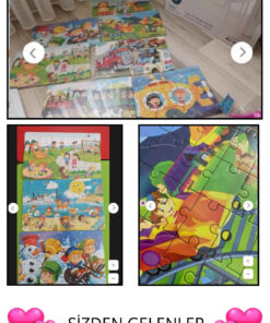 Schmülzer 8 adet Çocuk Yapboz - Çocuk Puzzle 30 parçalı set - Görsel 3