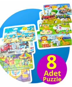 Schmülzer 8 adet Çocuk Yapboz - Çocuk Puzzle 30 parçalı set
