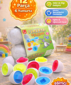 Alternative view of M&H 6'lı Yumurta Eşleme Oyunu - Eğitici Öğretici Oyuncak Geometrik Eşleme Çocuk Oyunu