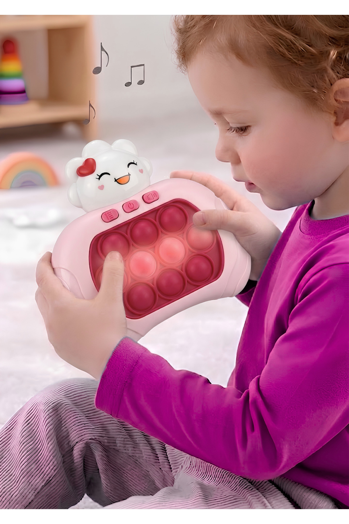 Boratila Toys Işıklı Ve Sesli Hızlı Popit Oyuncak El Konsolu - 999+ Seviyeli 4 Farklı Oyun Modlu Elektronik Hafıza Ve Zeka Geliştirici Çocuk Oyuncak