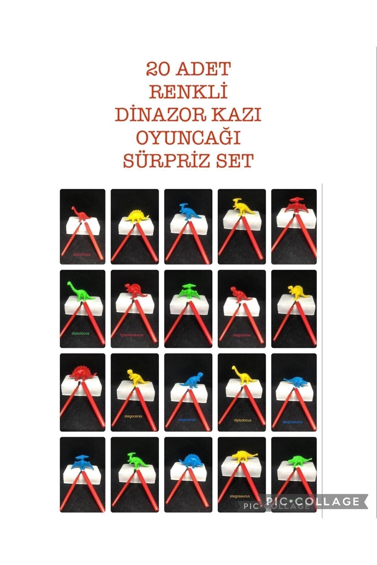 AZİZ OYUNCAK 20ad Jurassic karne hediyesi Dinozor Kazı Kiti Eğitici Arkeoloji Stem Seti Çocuklara Hediyelik Bilim Seti