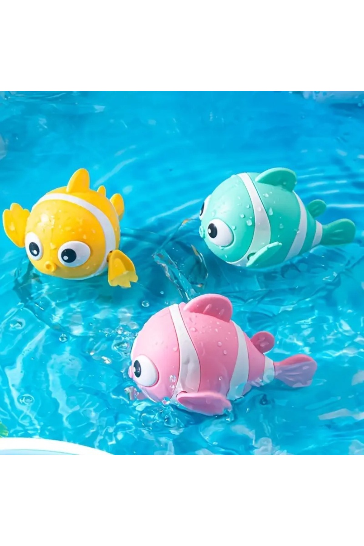 tinymaya Yüzen Balık Su Oyuncağı, Bebek Banyo Eğlencesi (1 Adet)