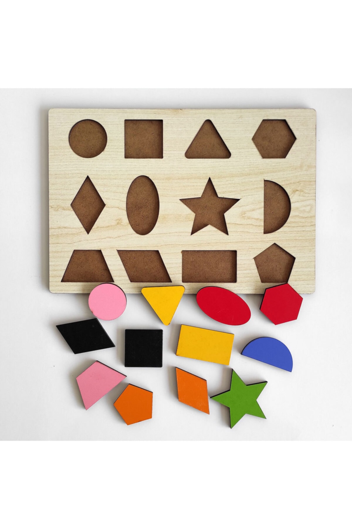 metafortoys Eğitici Ahşap Geometrik Şekiller Bultak
