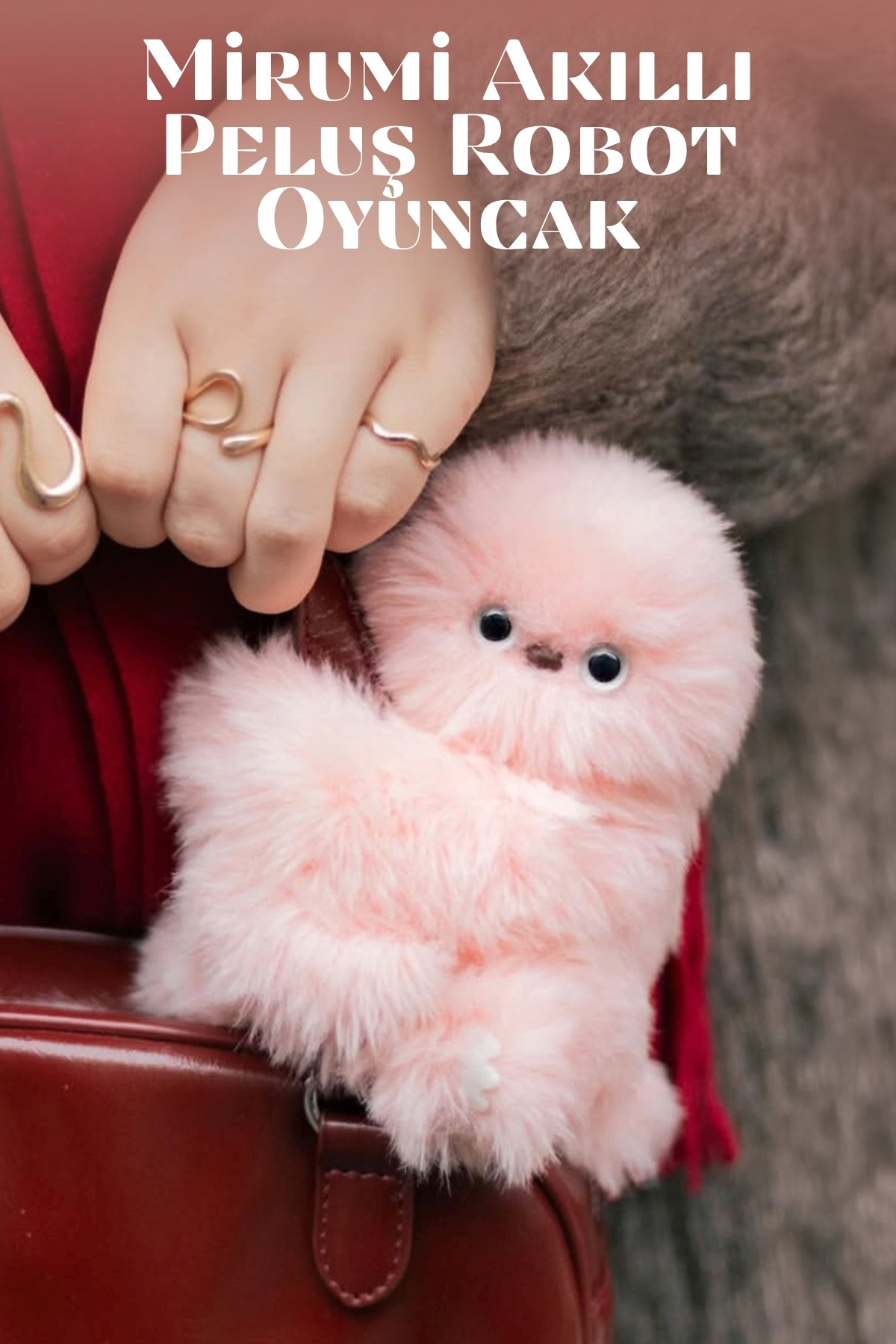 TrendTopic Mirumi Akıllı Peluş Robot Oyuncak - Müzikli - Hareketli Kafa - Etkileşimli Sevimli