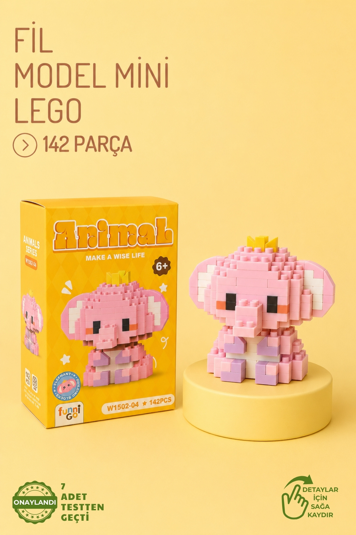 Nandy Home Fil Model Karakter Figürü 3D Yapı Oyuncakları
