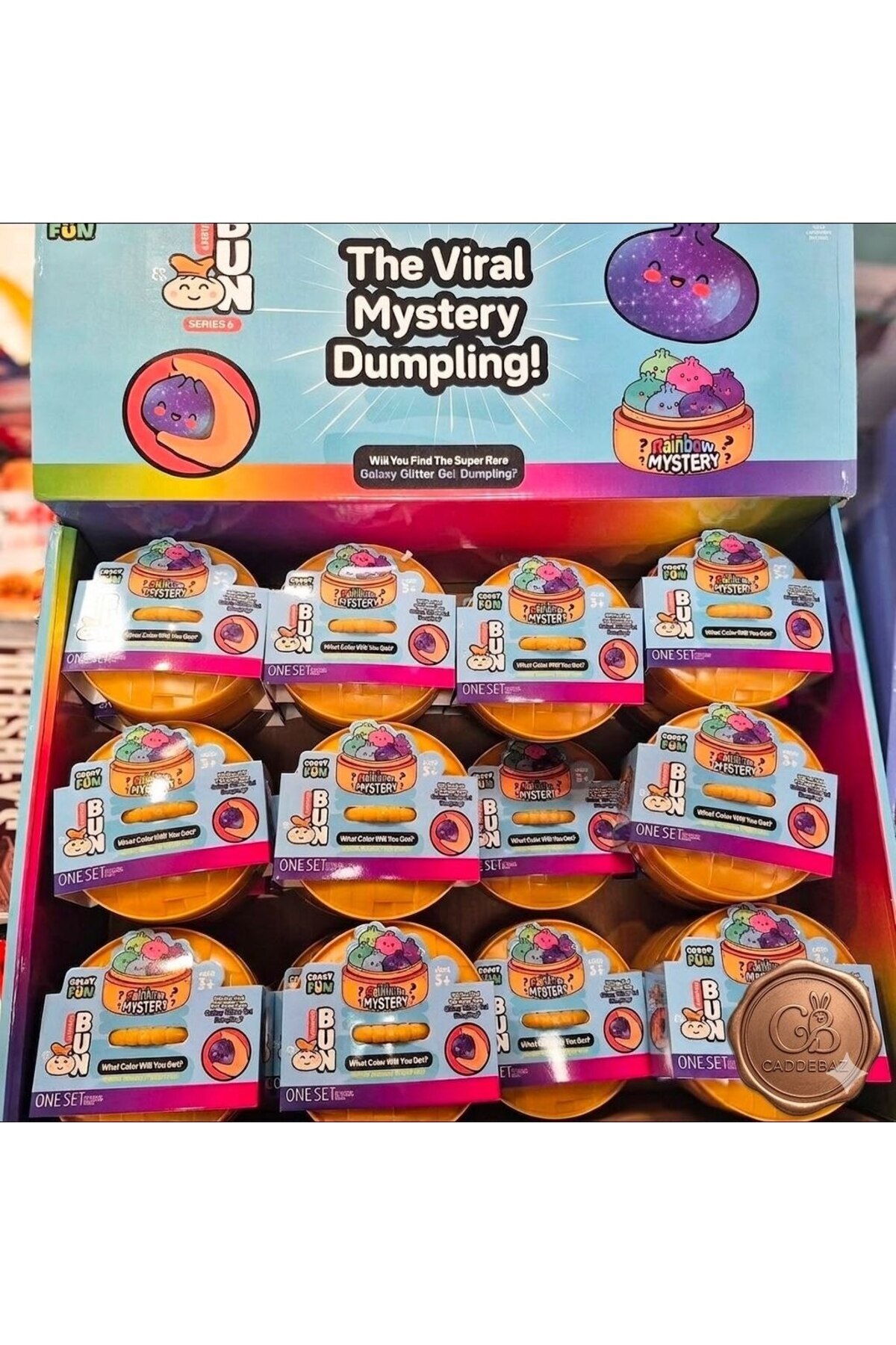 Kahramanlar Dünyası Dumpling Squishy Sürpriz Renkli Çin Mantısı - Rainbow Mystery Squishy Bun - Viral Figür