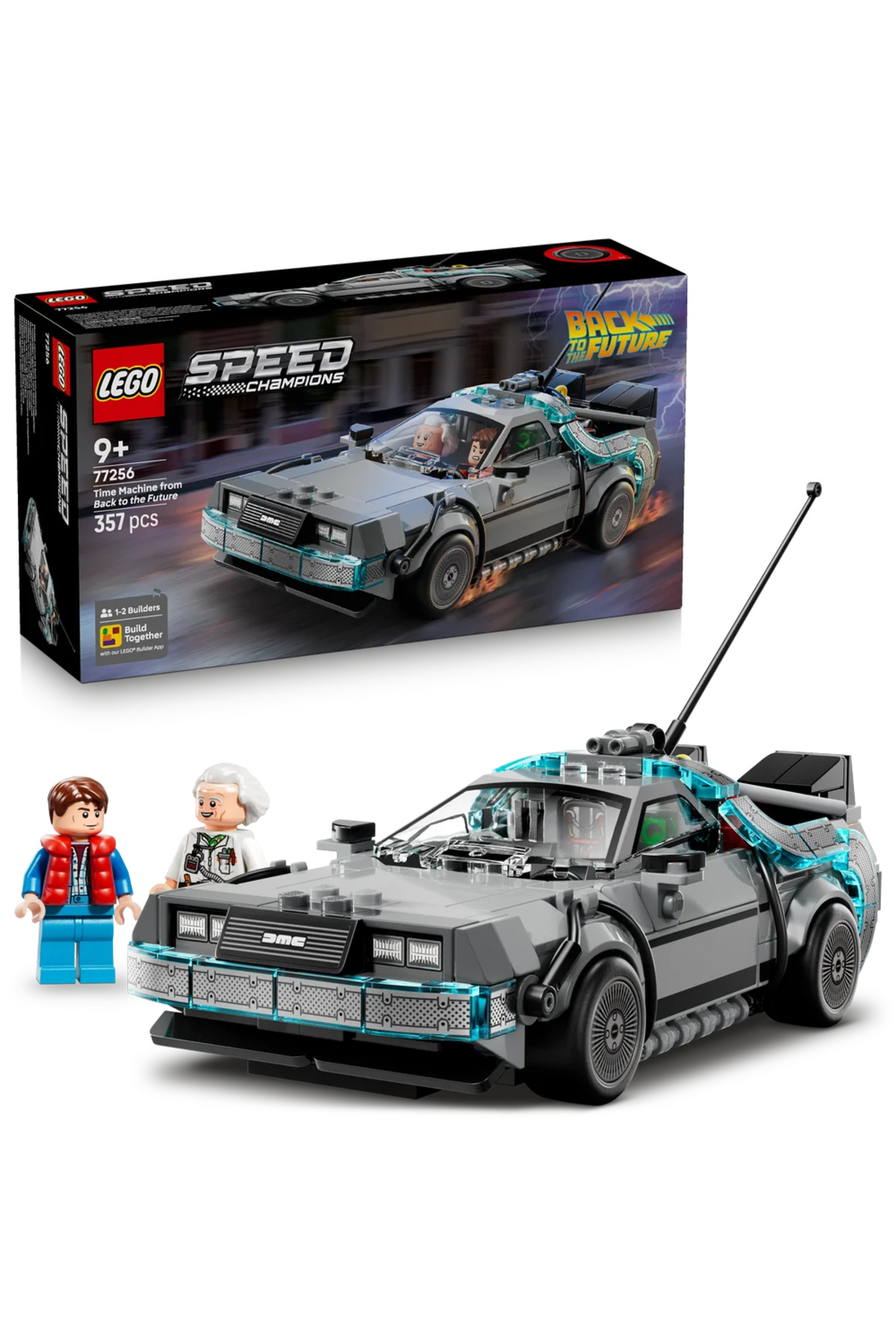 LEGO ® Speed Champions Geleceğe Dönüş’ten Zaman Makinesi 77256 - 9+ Oyuncak Yapım Seti (357 Parça)
