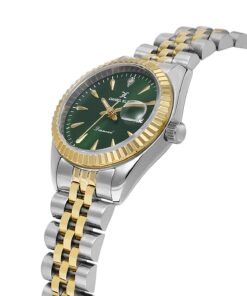 Daniel Klein Jubile Kordon Pırlanta Taşlı Özel Diamond Serisi Küçük Kasalı (28 MM) Yeşil Kadranlı Kadın Kol Saati - Görsel 3