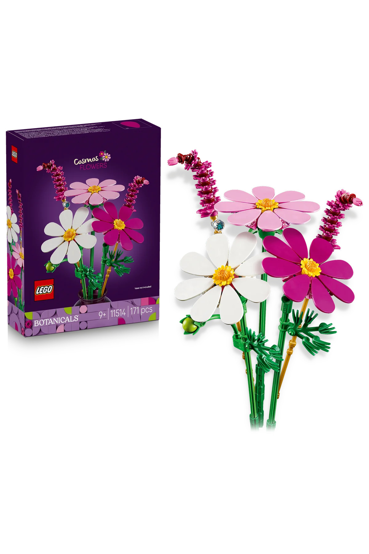 LEGO ® Botanicals Kozmos Çiçekleri 11514 - 9 Yaş Üzeri Çocuklar için Oyuncak Yapım Seti (171 Parça)