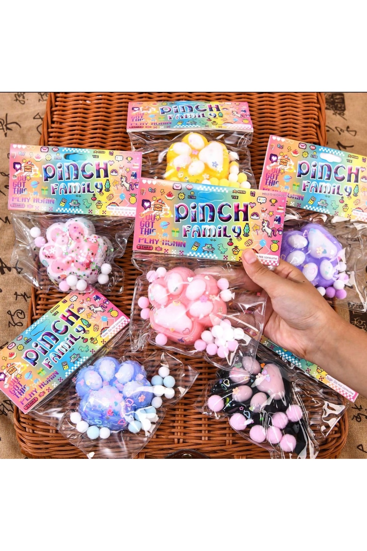 yumurcakstore Kedi patisi taba sukuşi squishy stres oyuncağı yumuşacık jel oyuncak skuşi