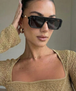 Eyesofia Chequer Titanyum Siyah Unisex Güneş Gözlüğü