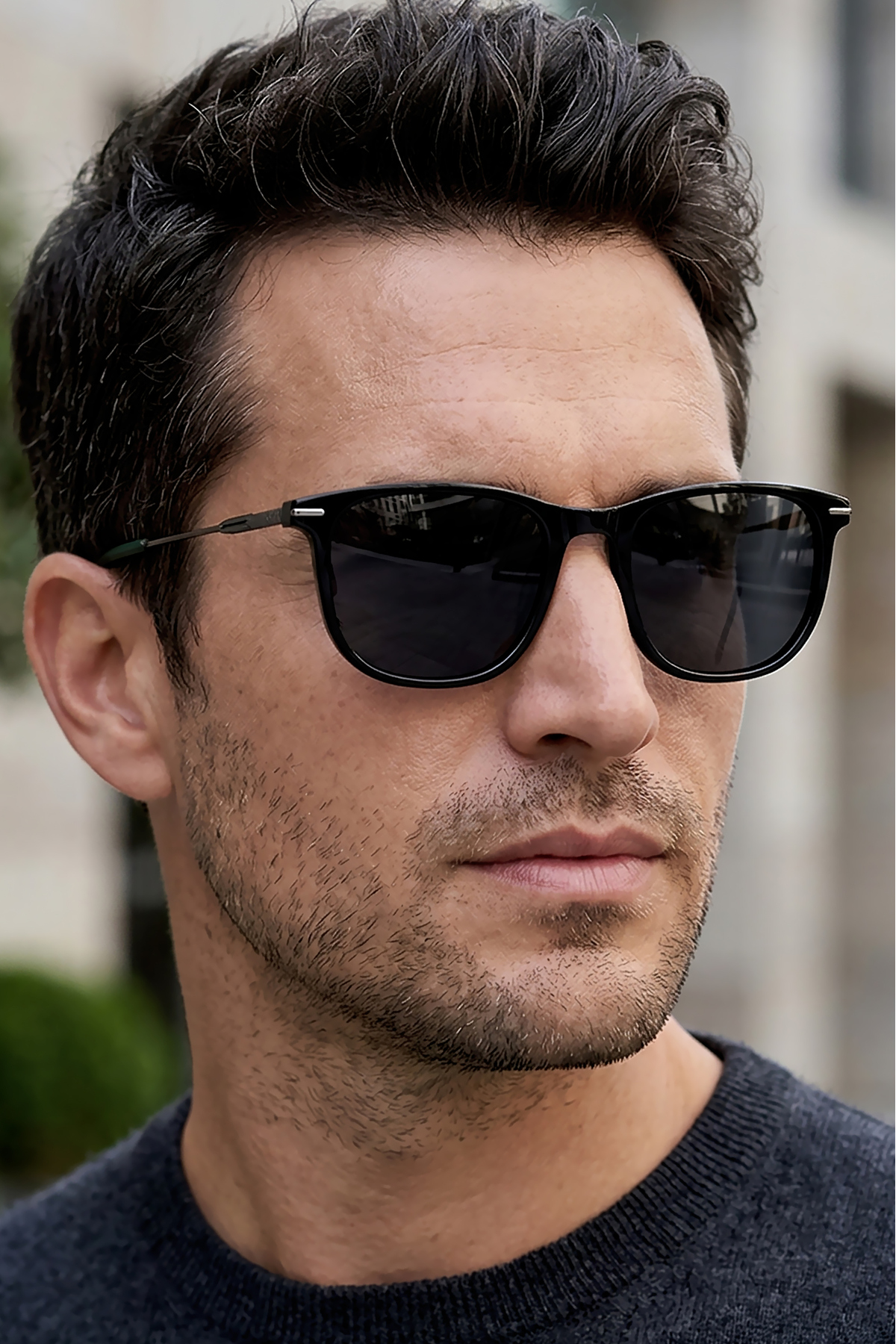 Daniel Klein Handmade Acetate - Polarize - UV400 Korumalı Siyah Renk Erkek Güneş Gözlüğü 54 Ekartman DKG6300C3