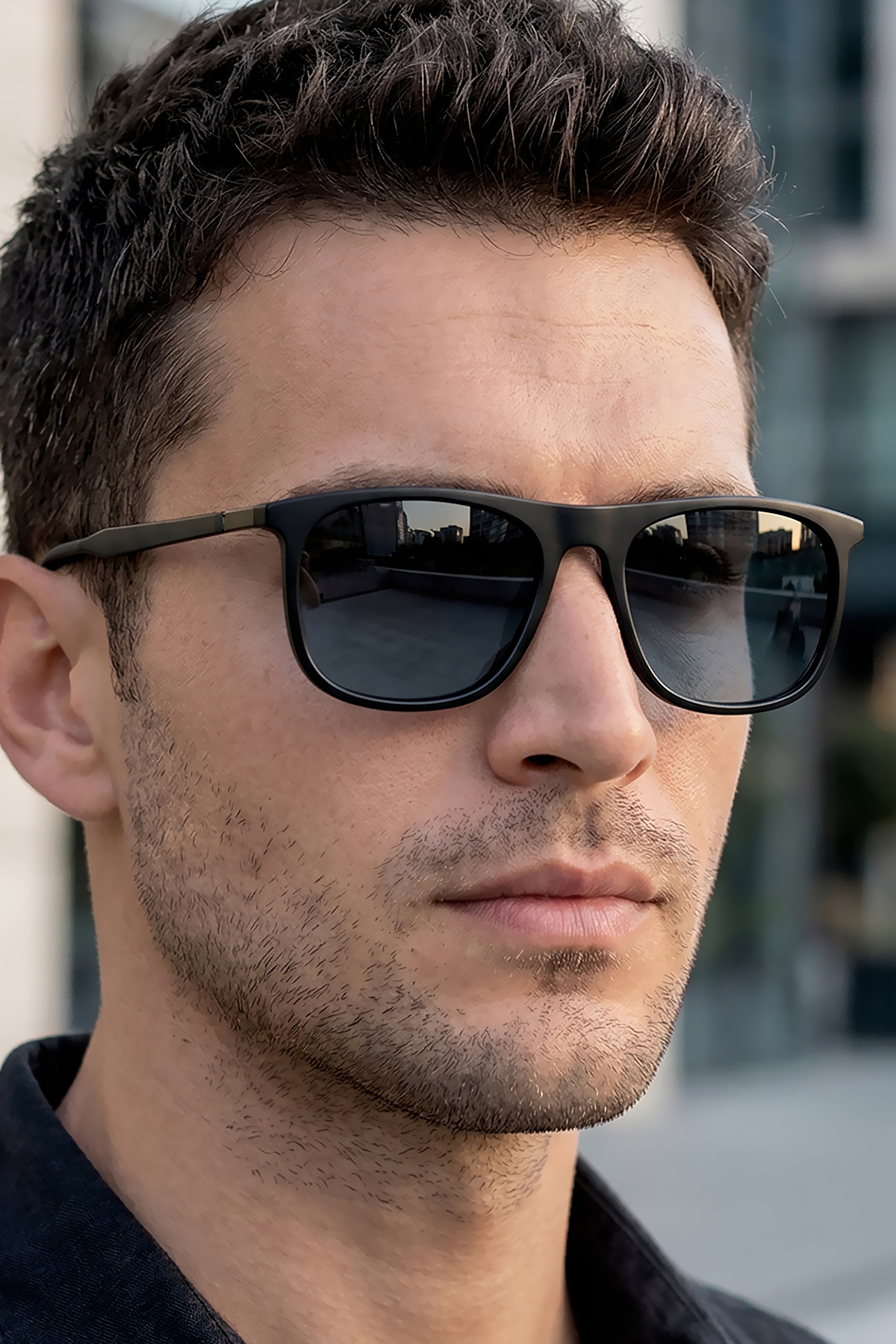 Daniel Klein Handmade Acetate - Polarize - UV400 Korumalı Siyah Renk Erkek Güneş Gözlüğü 58 Ekartman DKG3292C1