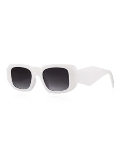 Chunky Frame Unisex Jen Beyaz Lüx Güneş Gözlüğü - Görsel 3