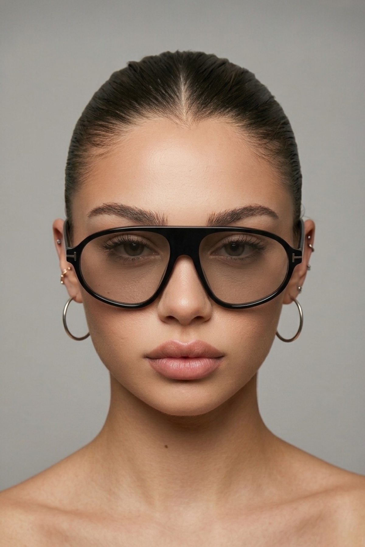 REN EYEWEAR Veyra Siyah İnce Çerçeve Oval Form Güneş Gözlüğü| UV400 Koruma unisex