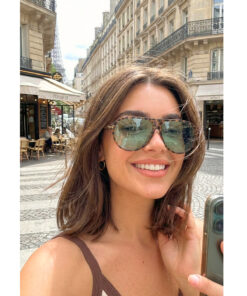 LOOKUP GÜNEŞ GÖZLÜĞÜ UV400 KORUMALI PİLOT LEOPAR YEŞİL UNİSEX YENİ SEZON KILIF VE SİLME BEZİ HEDİYELİ