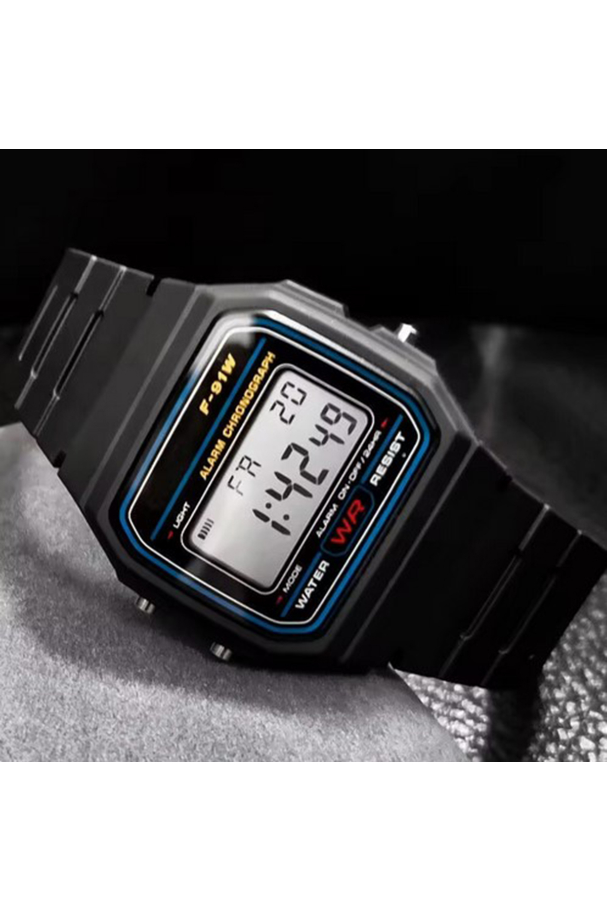 Newera Watch Silikon Kordon Siyah Dijital Kol Saati - Görsel 3