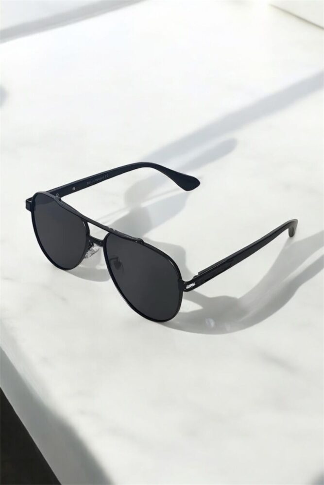 MACERATİ Polarize Yüksek Kalite Titanyum Siyah Unisex Güneş Gözlüğü - Görsel 3