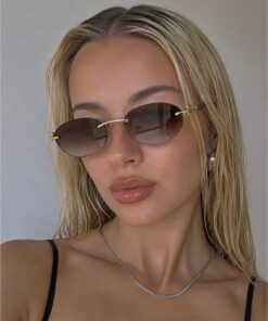 Goldmine Unisex Premium Toffy Güneş Gözlüğü UV400 Leopar Kahverengi - Görsel 3