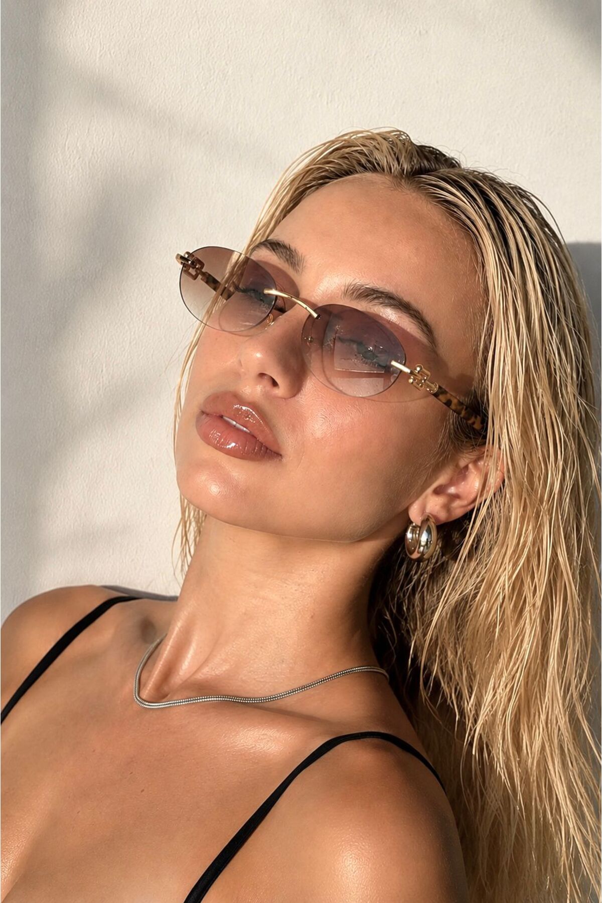 Goldmine Unisex Premium Toffy Güneş Gözlüğü UV400 Leopar Kahverengi