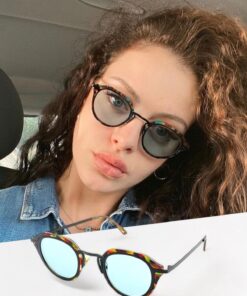COOLANDBETTER LAUREN ÖZEL TASARIM GÜNEŞ GÖZLÜĞÜ TURKUAZ OVAL POPÜLER UNİSEX