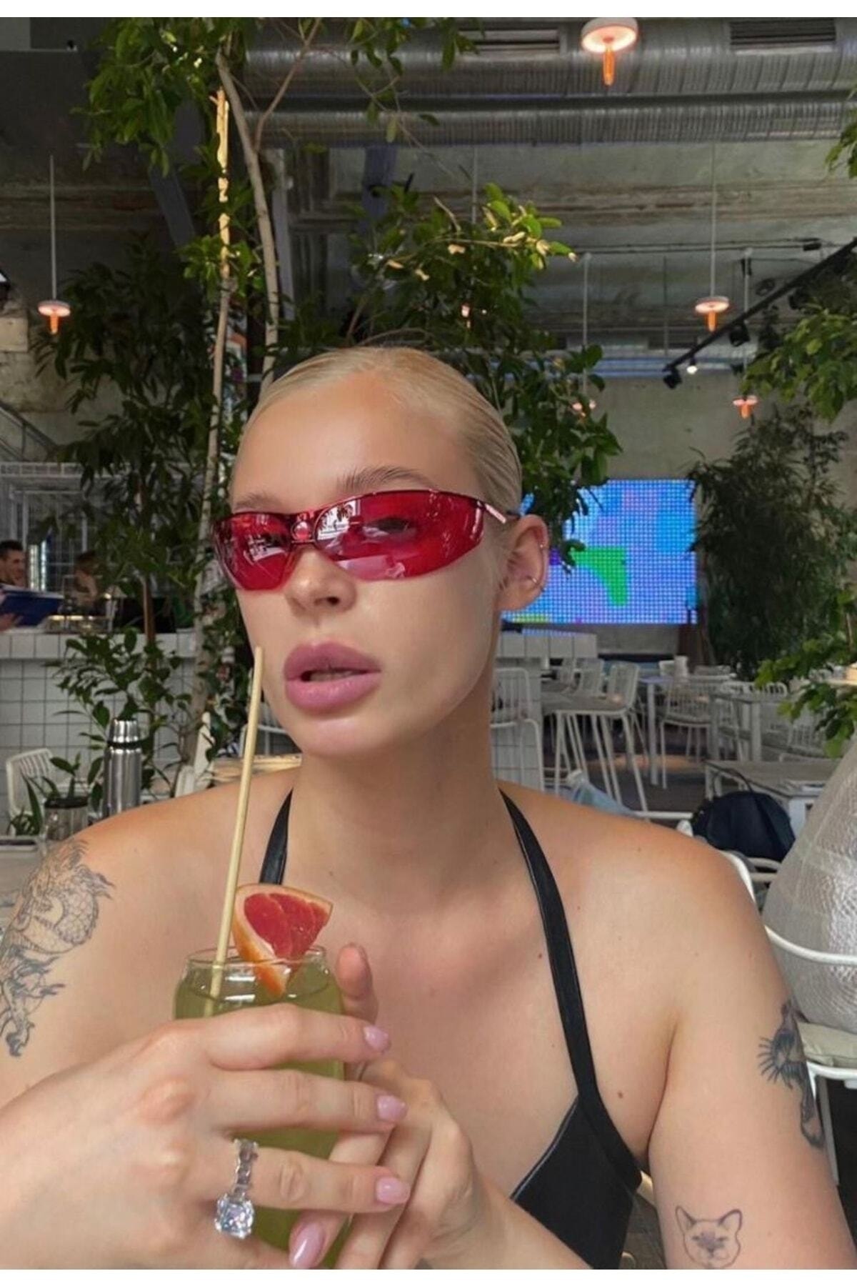 MACERATİ Milenyum Y2k Unisex Tasarım Güneş Gözlüğü