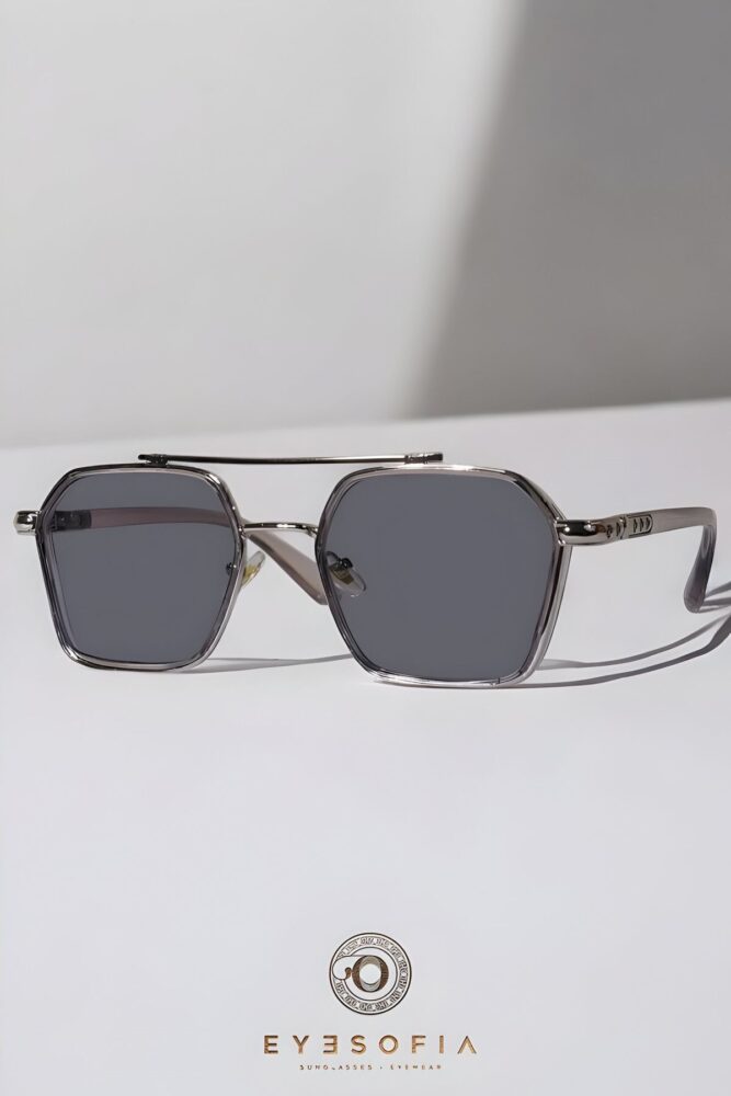 Eyesofia Swanky Gümüş Degrade Siyah Unisex Güneş Gözlüğü - Görsel 2