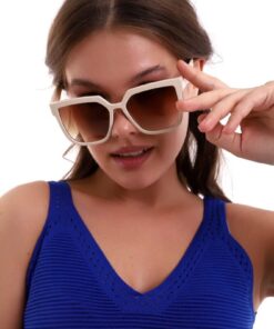 Eyesofia Hılls Krem Kahverengi Unisex Güneş Gözlüğü