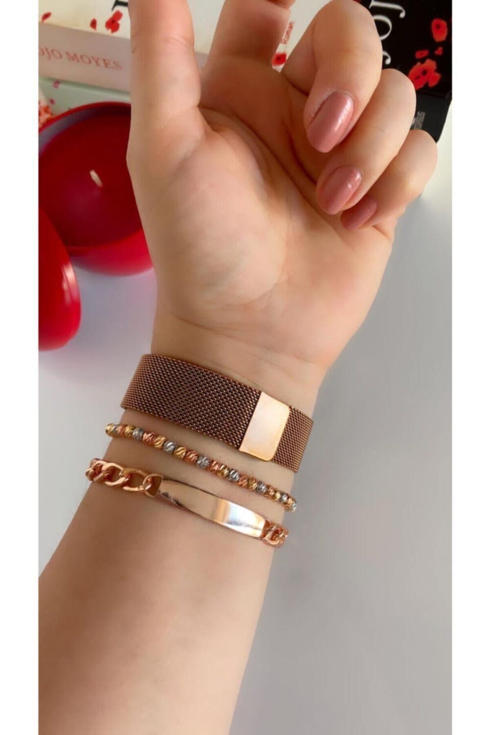 Spectrum Unisex Tuşlu Led Saat Mıknatıslı Kordon Özel Seri - Görsel 3