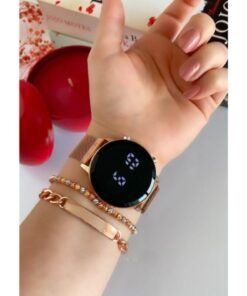Spectrum Unisex Tuşlu Led Saat Mıknatıslı Kordon Özel Seri
