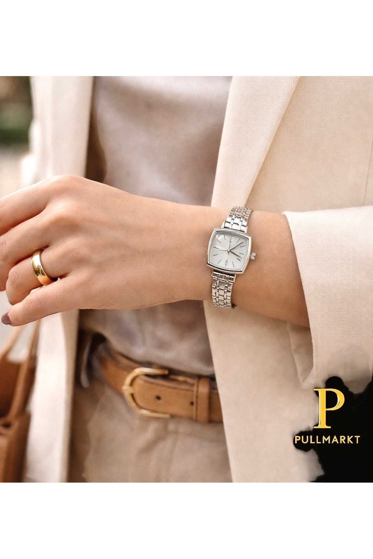 pullmarkt Minimal zarif Kadın Kol Saati kare