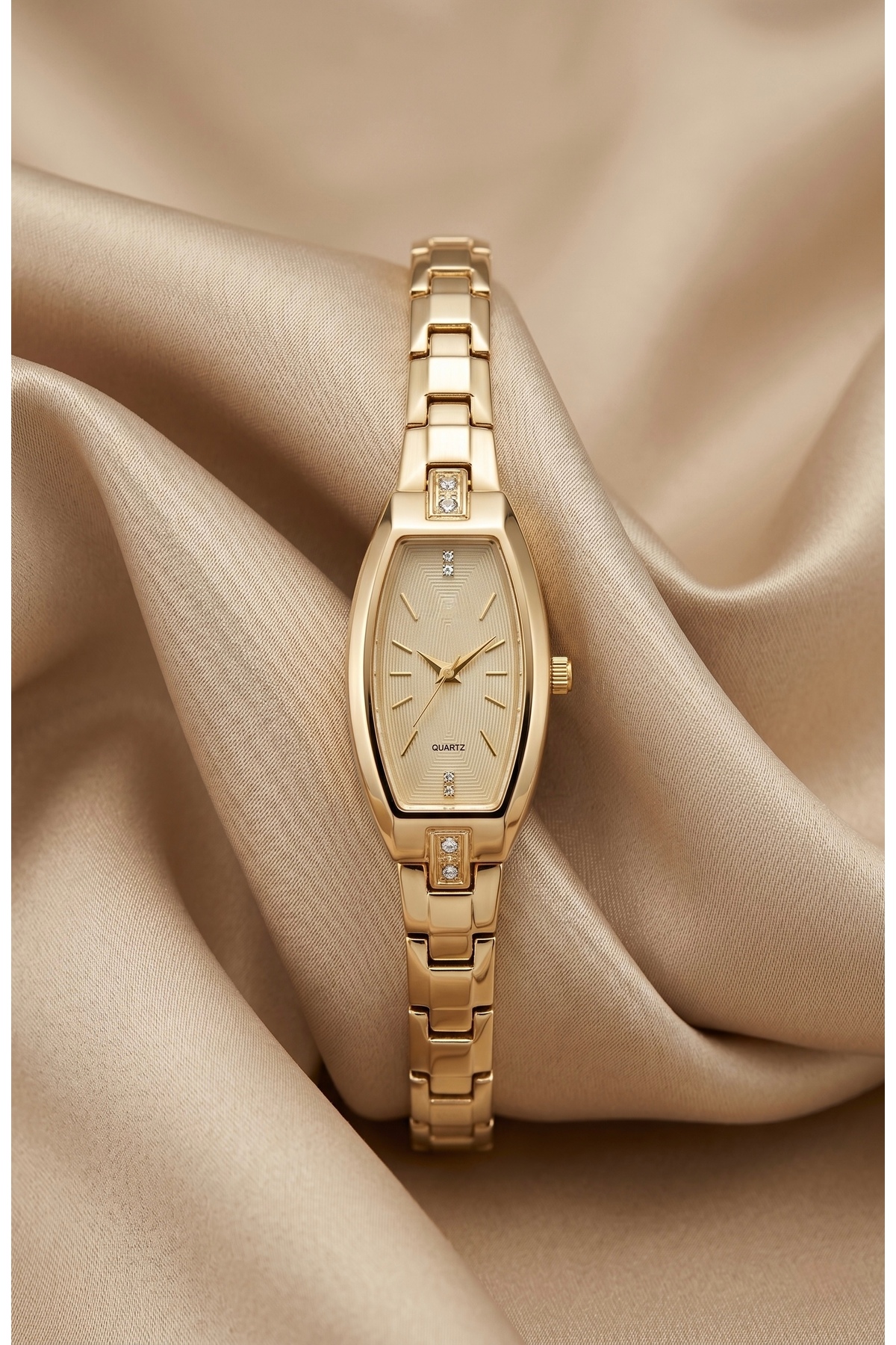 KLISHE Butik Kadın Çelik Saat Gold Renk Oval Kasa Old Money Vintage Luxury Edition Lüks Kadın Kol Saati 2026