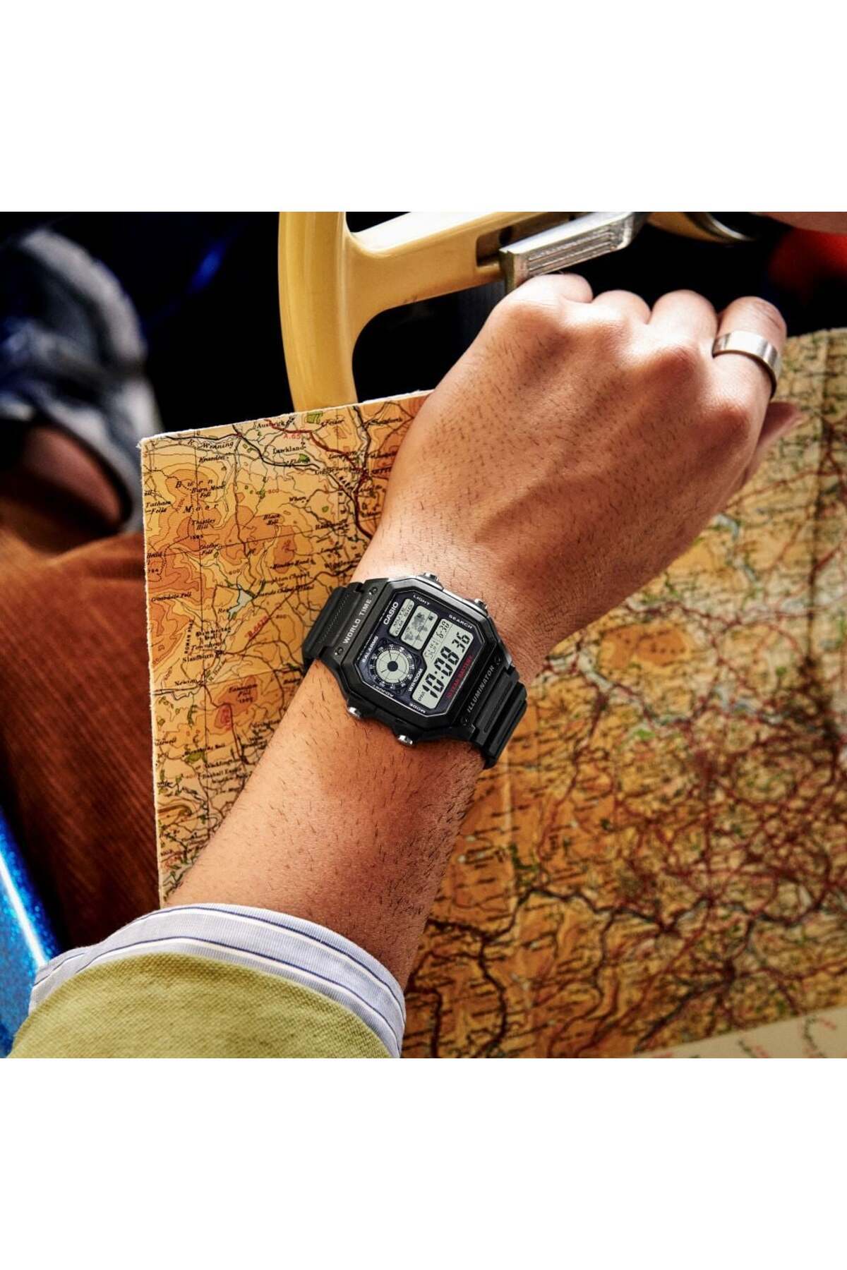 Casio Ae-1200wh-1bvdf Erkek Dijital Kol Saati - Görsel 3