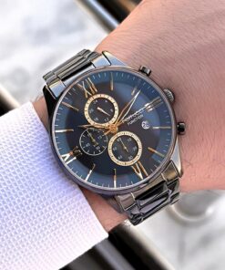 Ferrucci İç Fonksiyonları Aktif Takvim Ve Gün 30mt Suya Dayanıklı Çelik Kordon Erkek Kol Saati VS.BL - Görsel 3