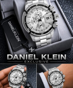 Daniel Klein Exclusive Erkek Saat Çelik Kordonlu Japon Mekanizma Özel Kutulu Şık Hediyelik Kol Saati DKE2151C6