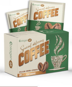 Collagen Life Kolajenli Kahve Karışımı Coffee Powder 20 Saşe – Hindiba, Garsinya ve Çörek Otu İçerikli Kahve