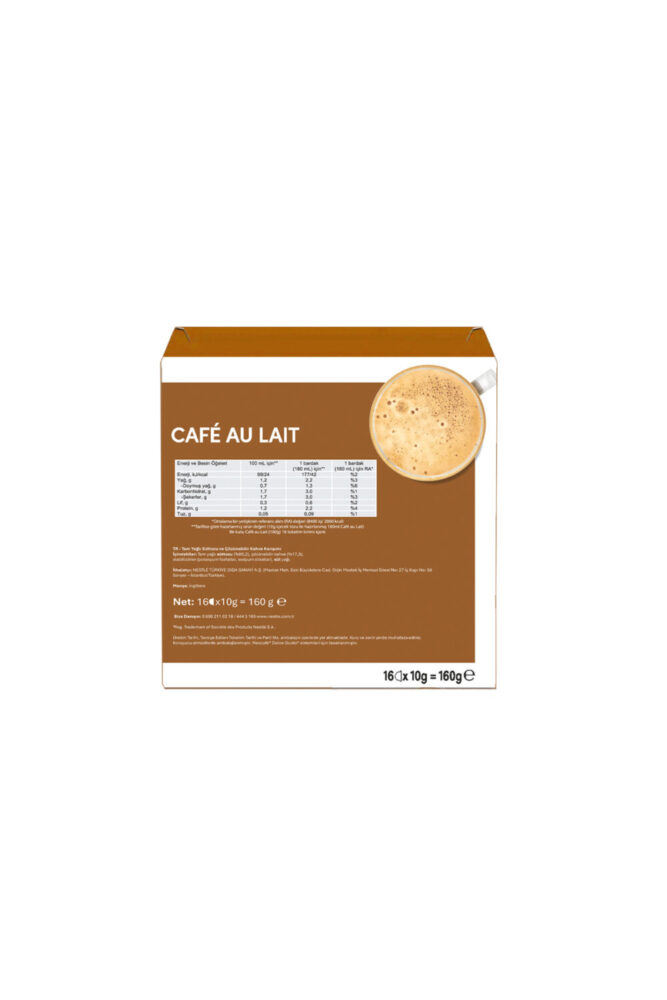 Nestle Dolce Café Au Lait 160g 16 Kapsül - Görsel 3