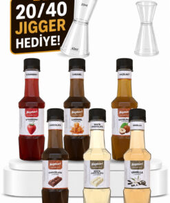Saphori 6’lı Aromalı Kokteyl Şurubu Kahve Şurubu Seti 6 x 250 ML- 1500 ML